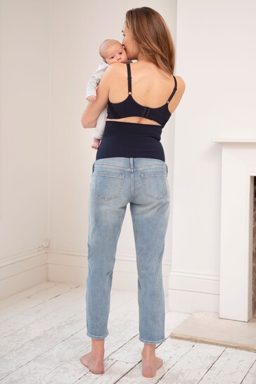 Seraphine Blue Beau Post Mat Tapered Leg Jeans