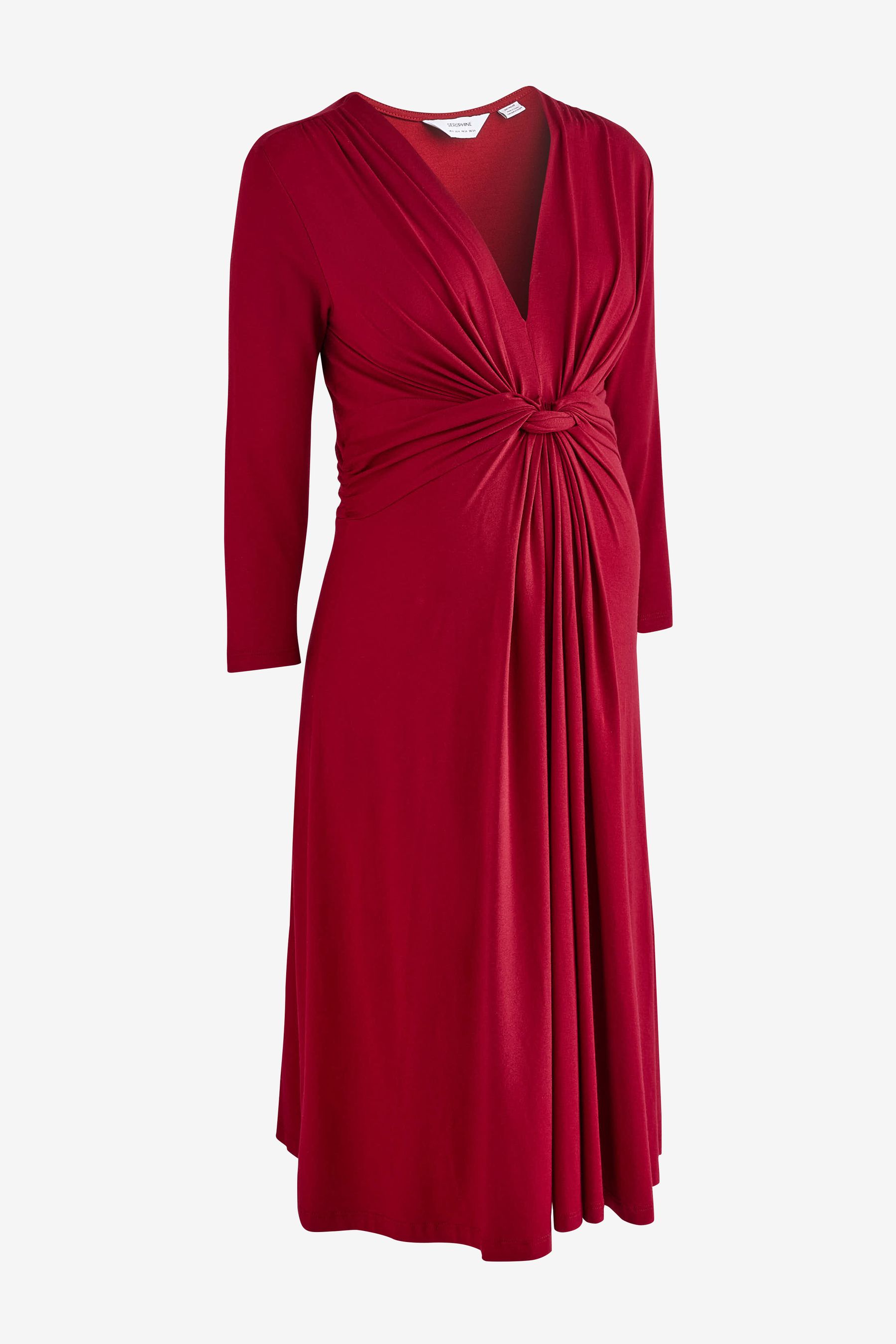 Wrap front maternity dress on sale