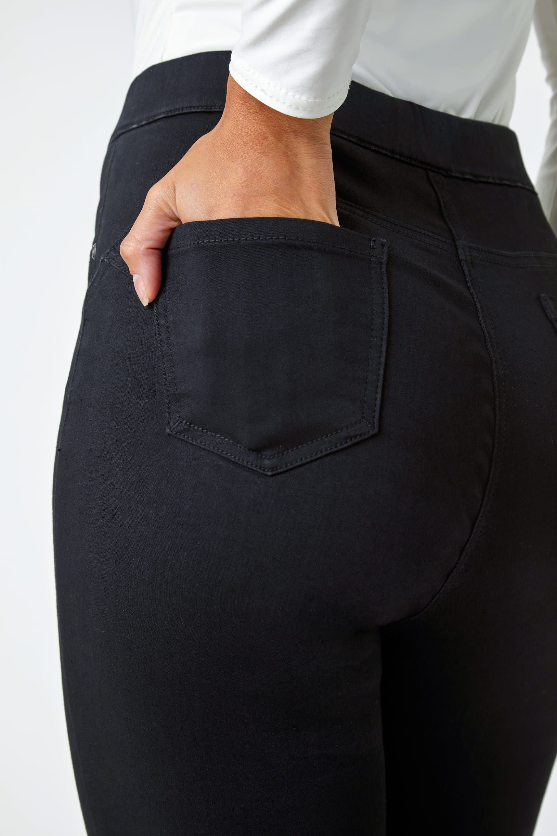 Black stretch jeggings outlet