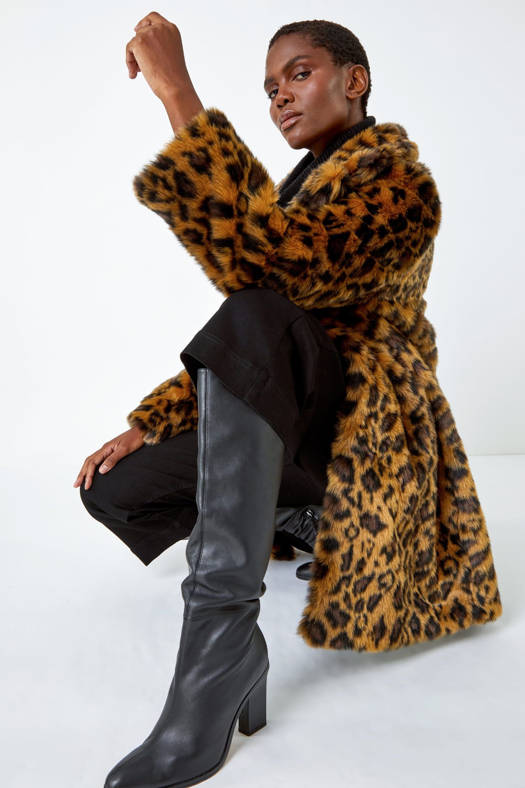 Next animal cheap print revere coat