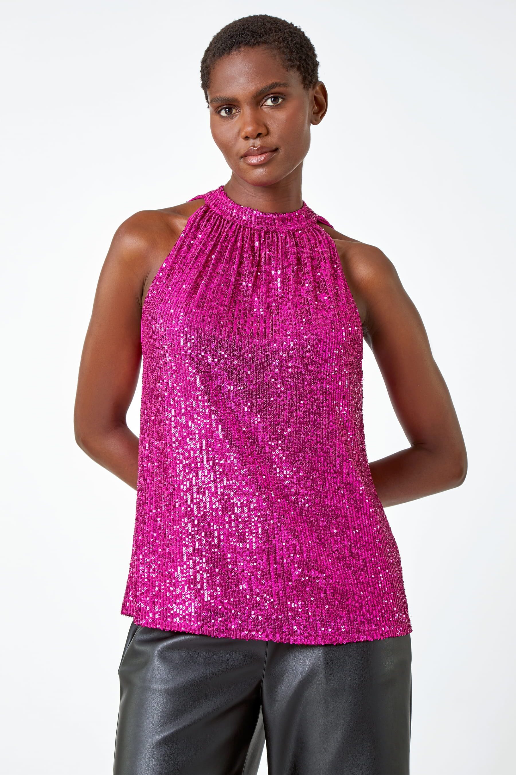 Next blush sequin top new arrivals