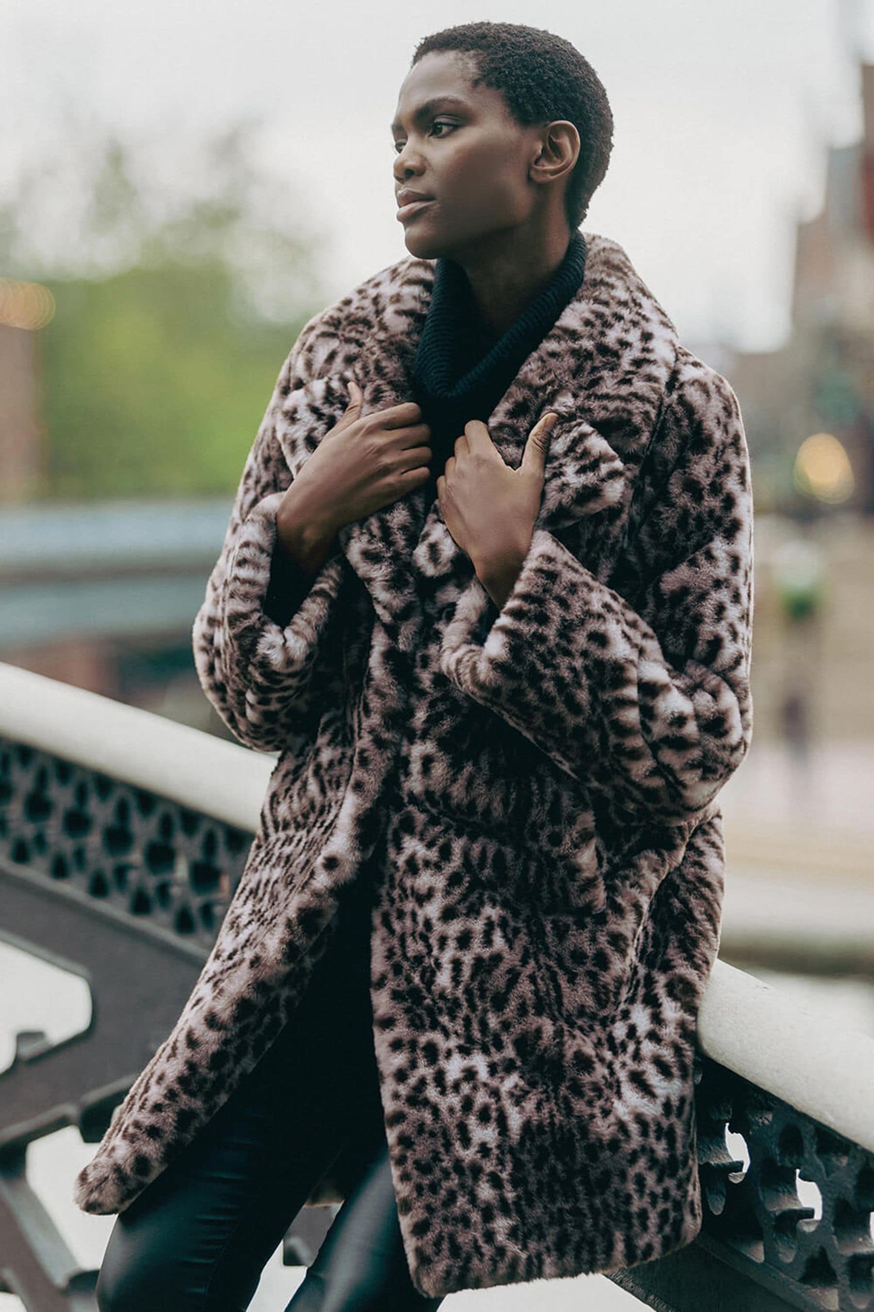 Roman faux best sale fur coats