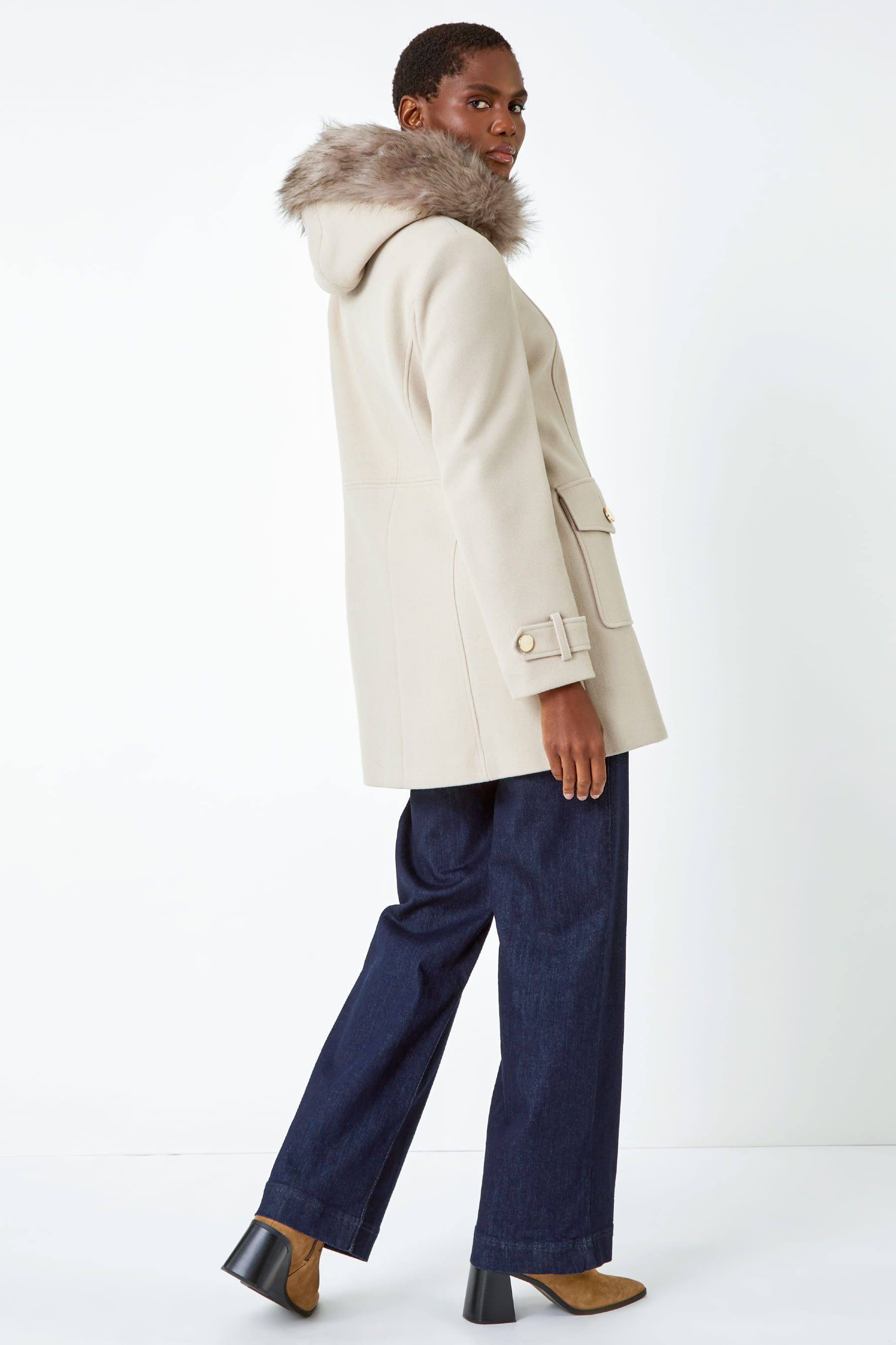 Roman faux fur hot sale coats