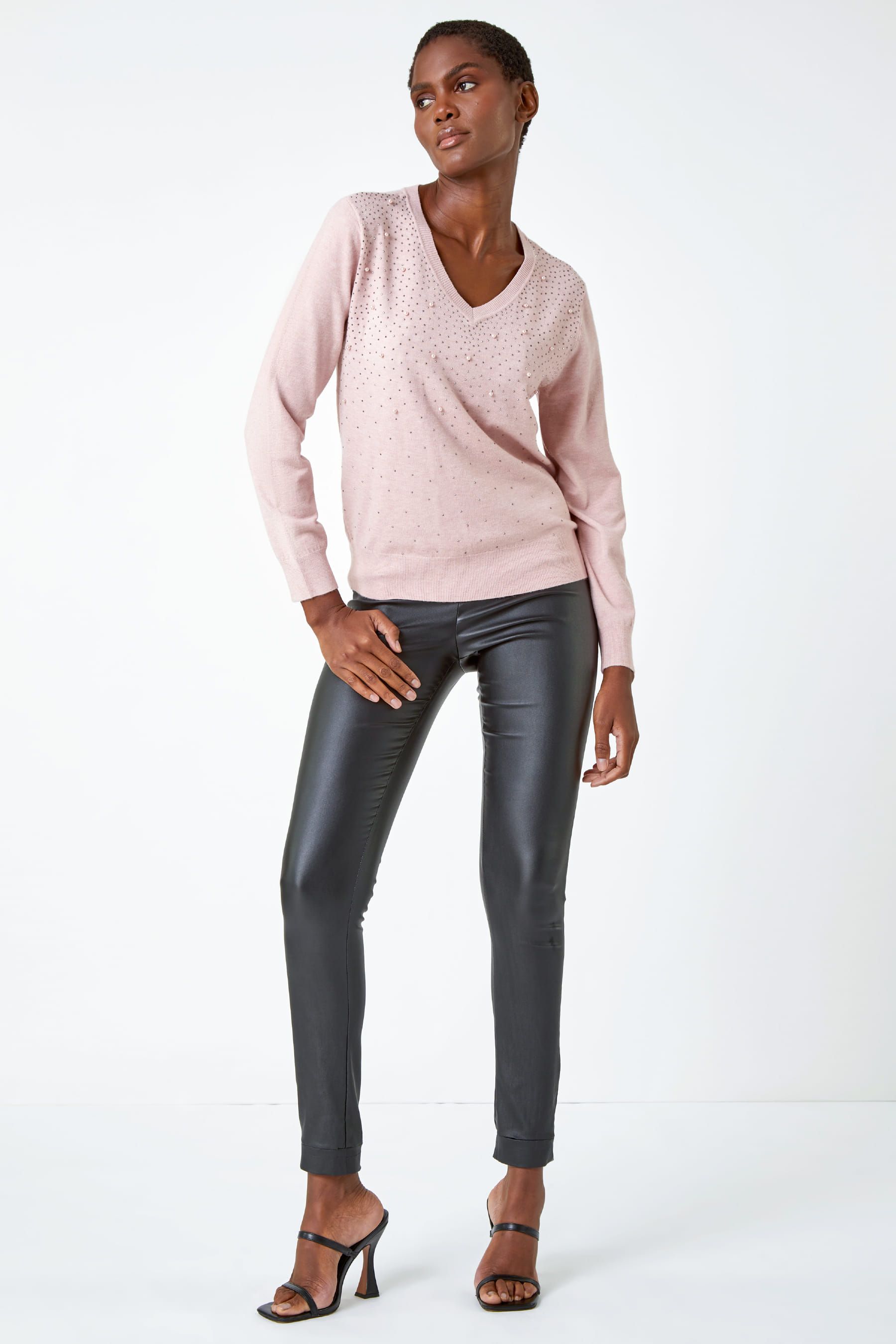 Pink pearl jumper online
