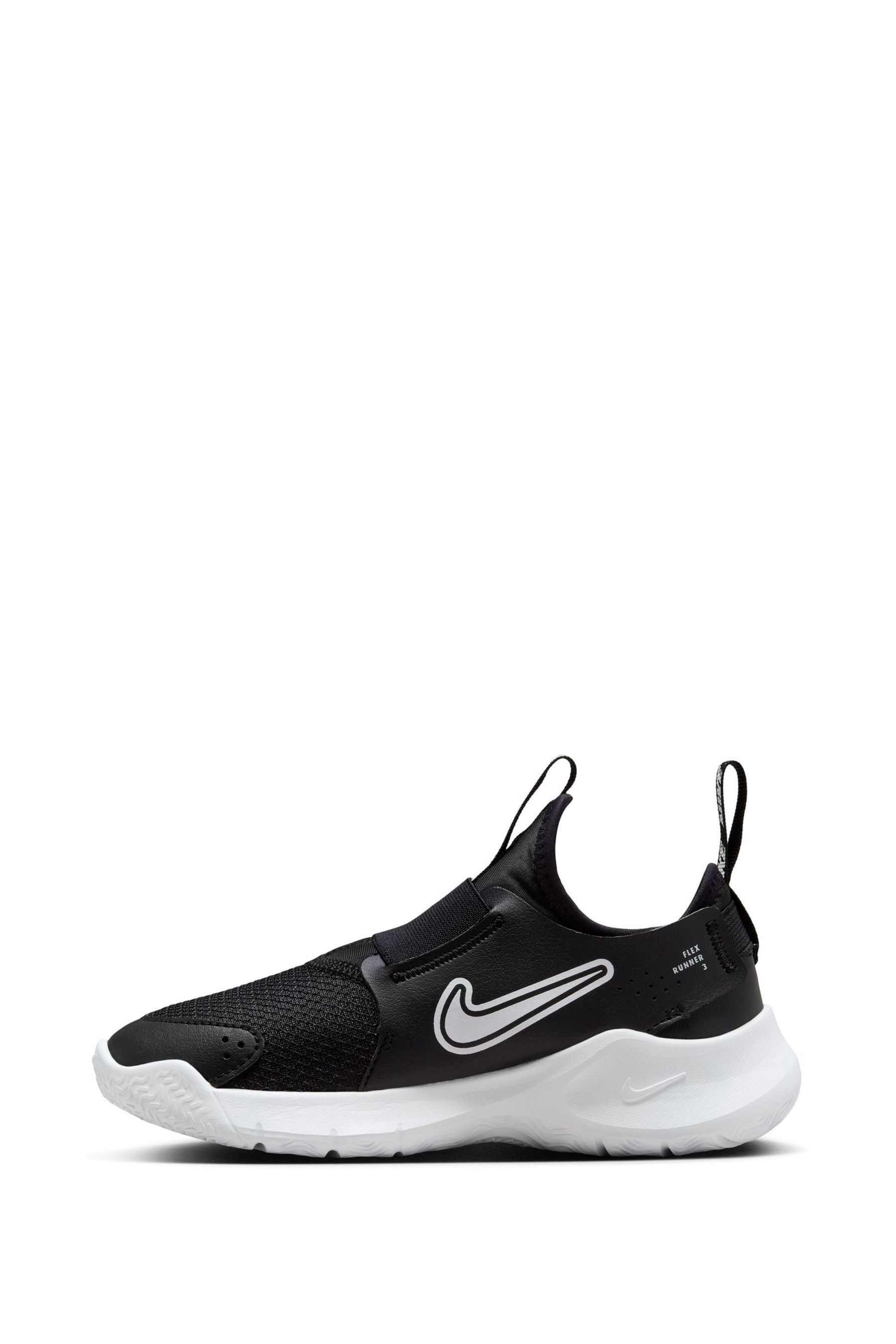 Buy Nike Black White Junior Flex Runner 3 Trainers from the Next UK online shop