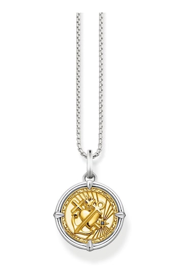 Thomas Sabo Gold Symbolic Faith Love Hope Gold Coin Pendant