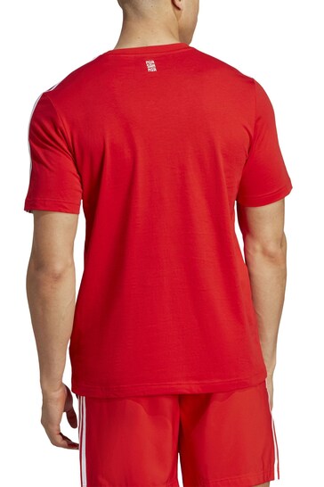 adidas Red FC Bayern DNA T-Shirt and Short Set