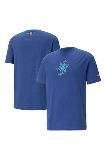 Puma Play Blue Manchester City CNY Graphic T-Shirt