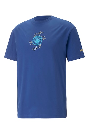 Puma Blue Manchester City CNY Graphic T-Shirt