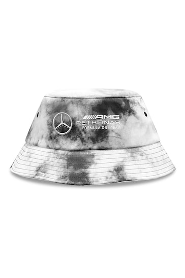 Fanatics Grey Mercedes AMG Petronas F1 Tie Dye Bucket Hat