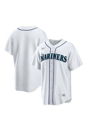 Fanatics Seattle Mariners Official Replica Alternate Cooperstown 1987-92 White Jersey