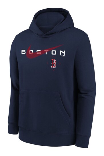 Fanatics Boston Red Sox  Swoosh Neigborhood Blue Hoodie