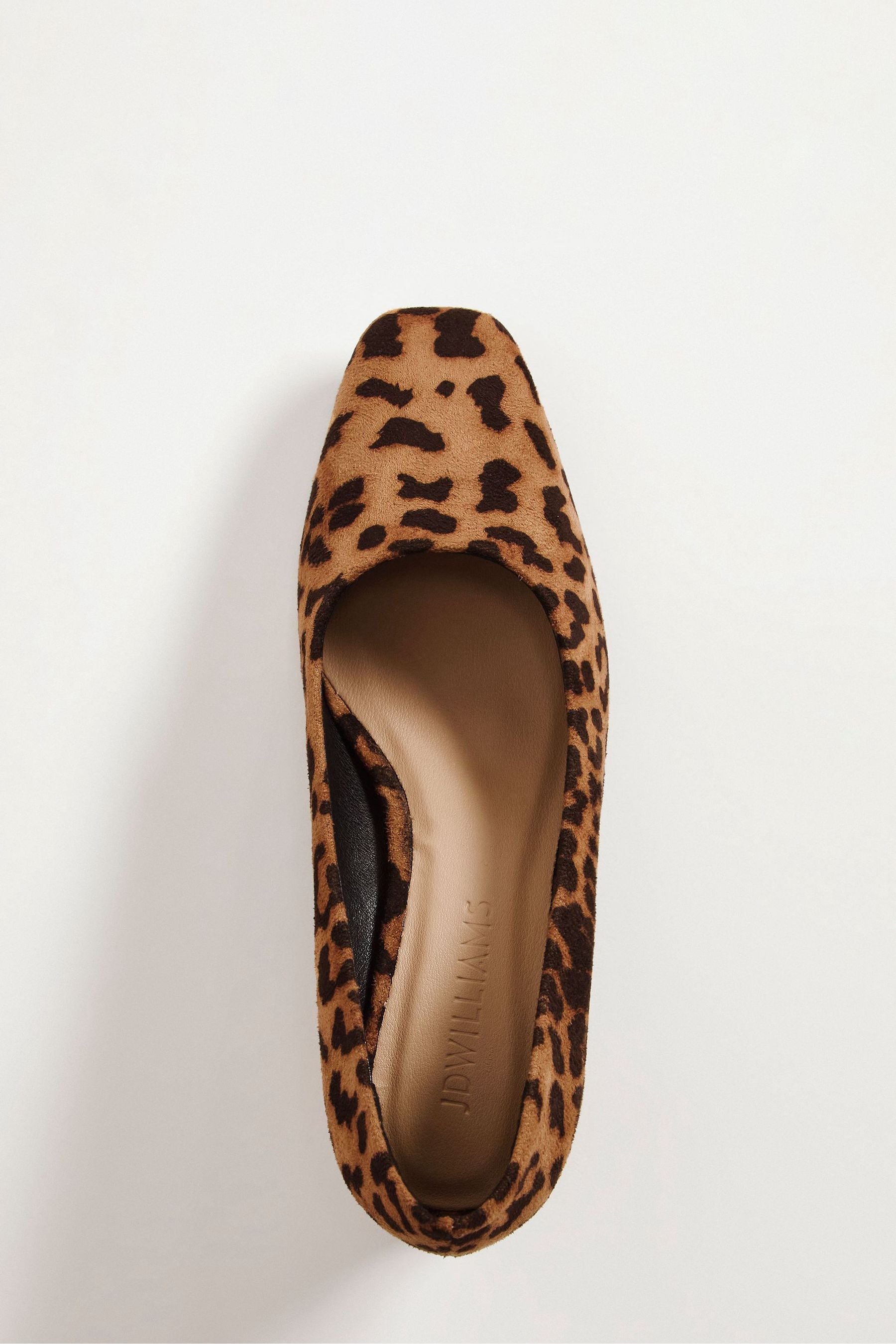 Dune wide fit hot sale leopard print shoes