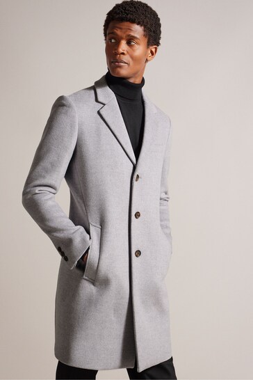 Ted Baker Grey Rueby Wool Blend City Coat