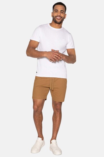 Threadbare Brown Pull On Cotton Chino Shorts