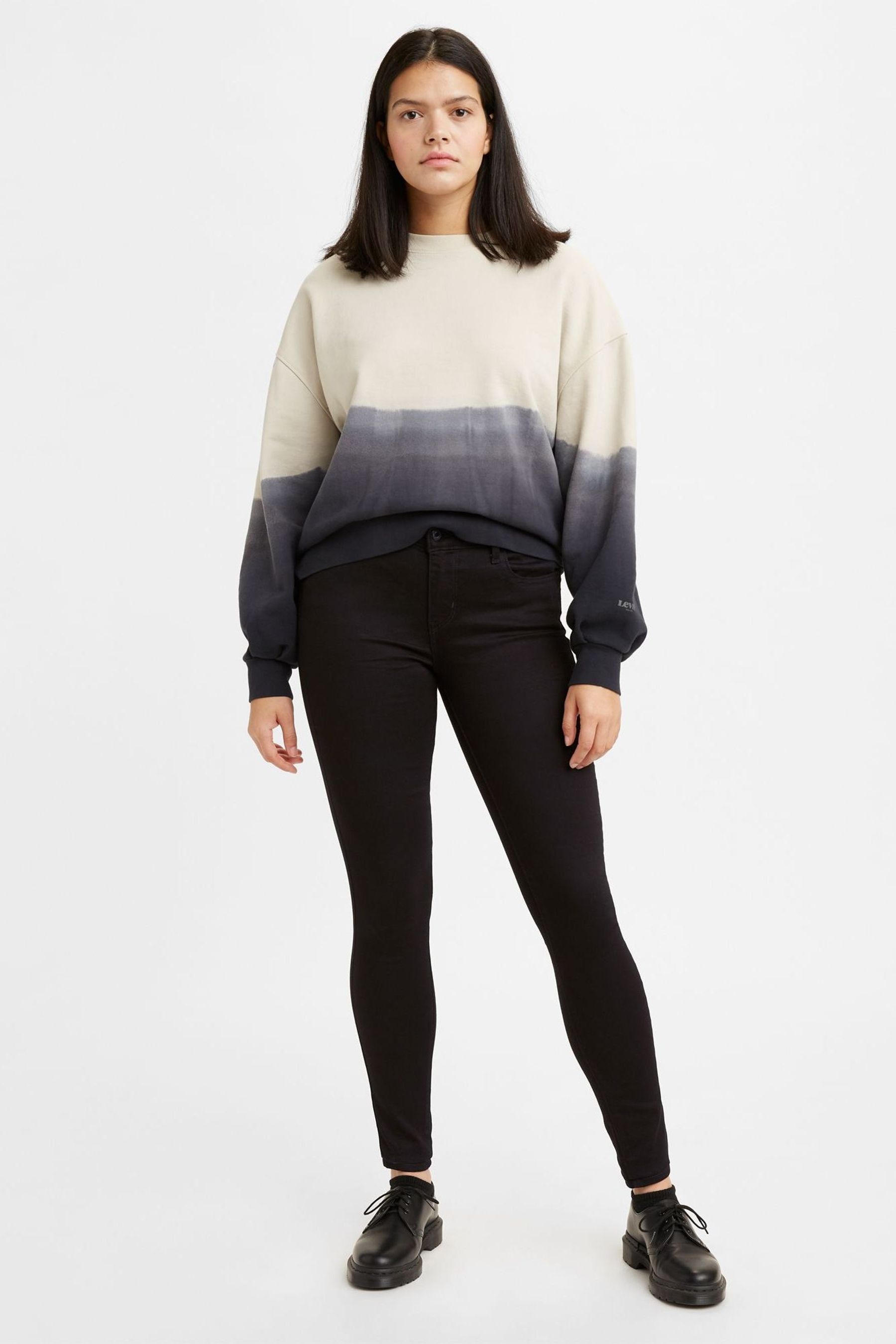 Levi's 710 super on sale skinny black jeans