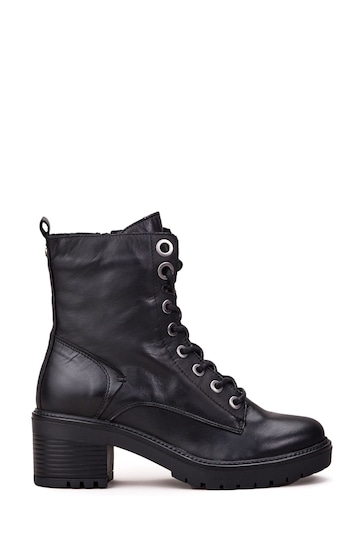 Moda In Pelle Bellzie Lace Up Leather Ankle Boots