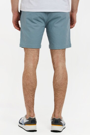 Threadbare Blue Pull On Cotton Chino Shorts