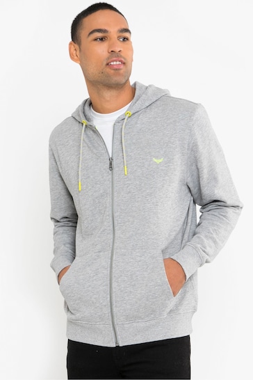 Threadbare Grey Zip Through Hoodie