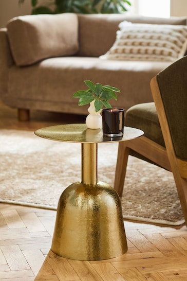 Brass Dome Side Table