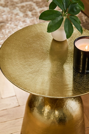 Brass Dome Side Table