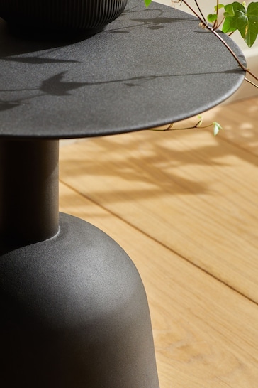 Black Dome Side Table