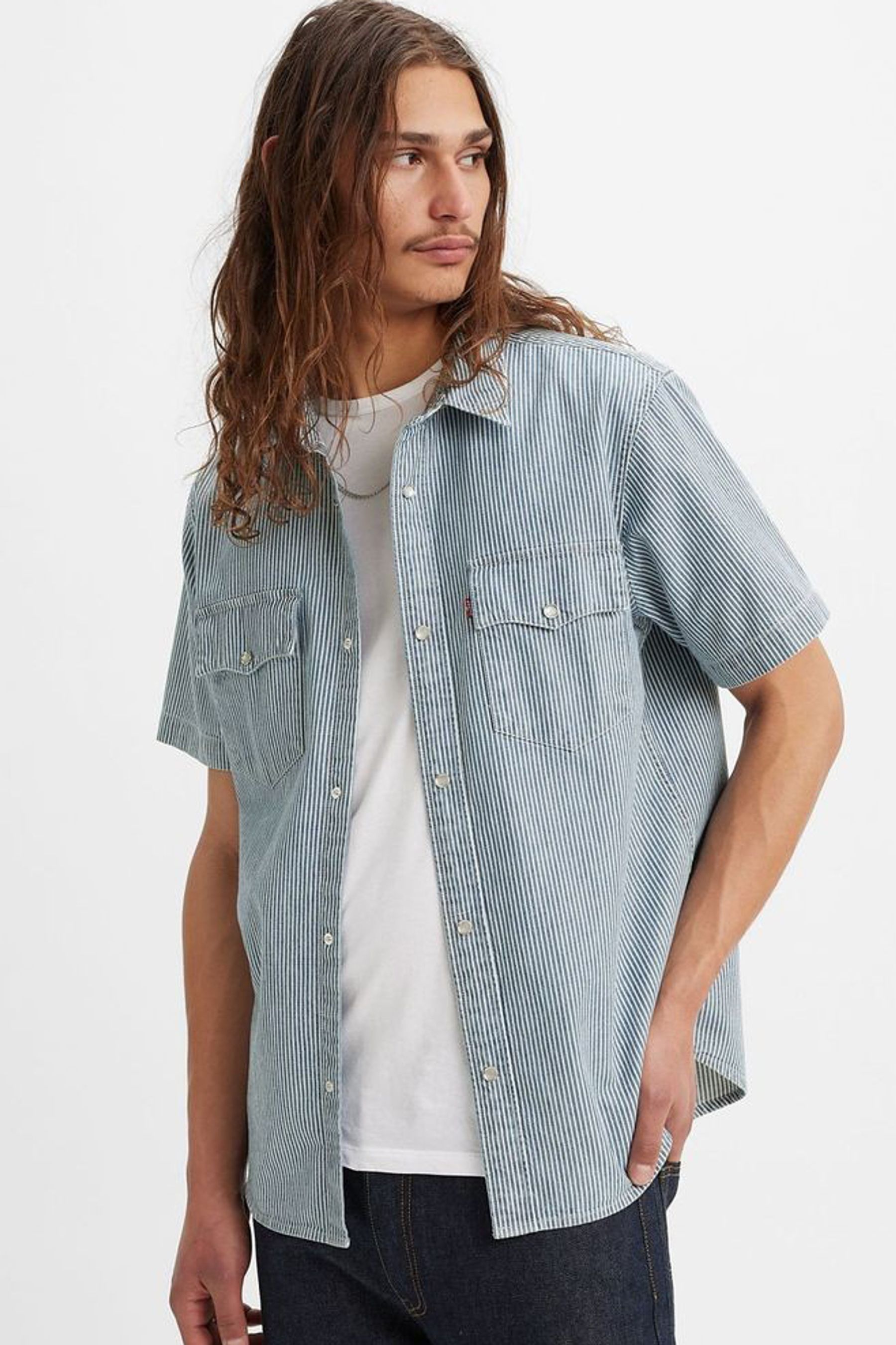 Buy Levi s Blue Denim Shirt from the Next UK online shop