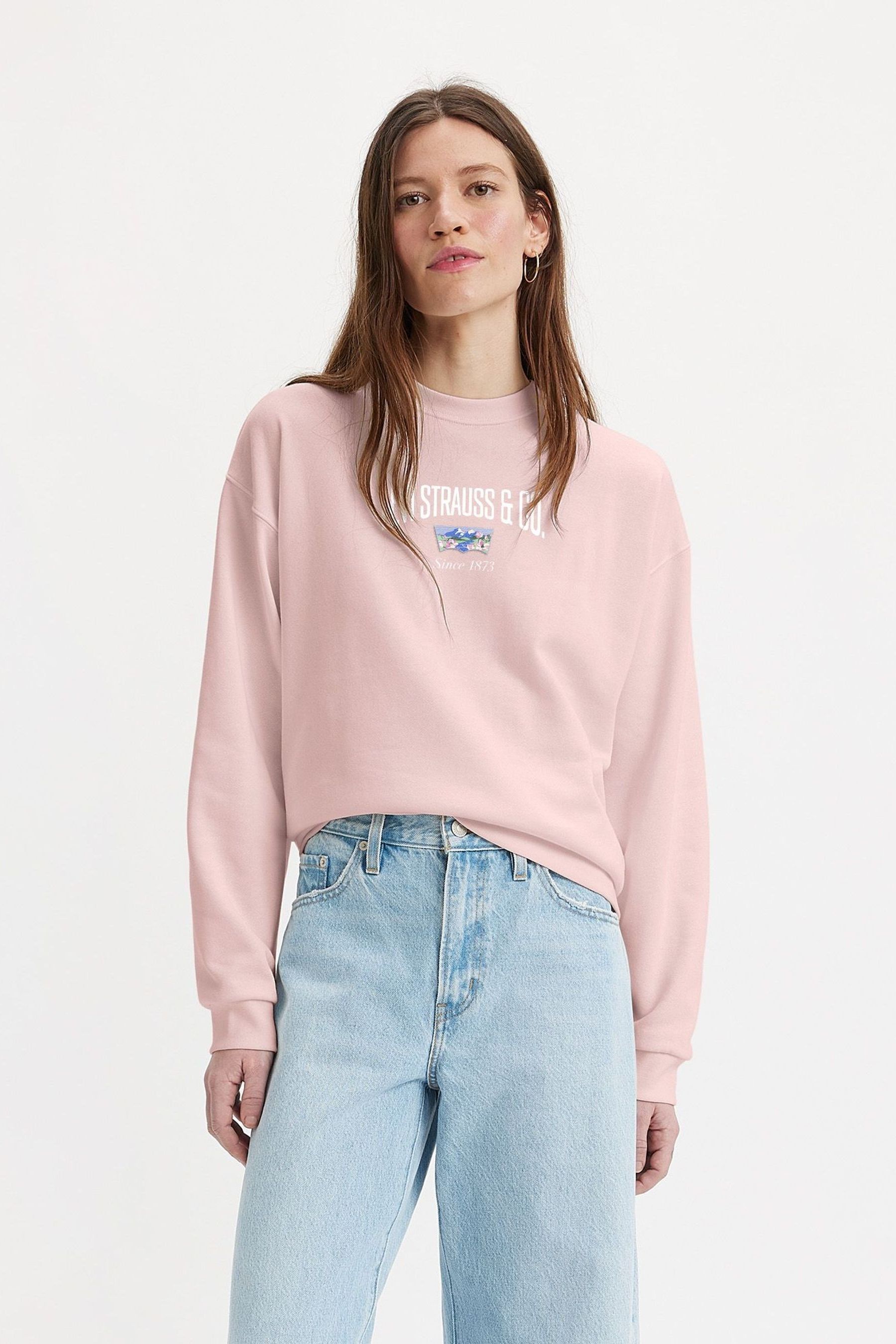 Levi's deals pink sweatshirt