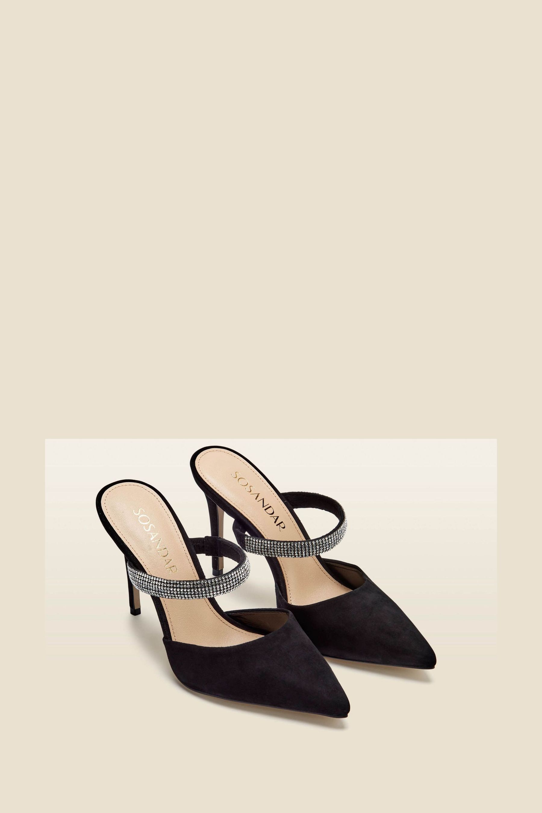 Suede pointed mules online