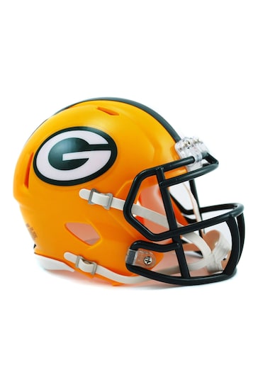 Fanatics Orange Bay Packers Riddell Speed Mini Helmet