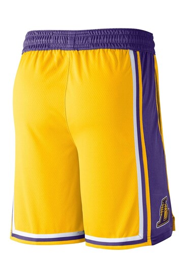 Fanatics Orange Los Angeles Lakers Icon Swingman Shorts