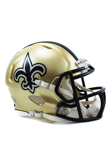 Fanatics Gold New Orleans Saints Riddell Speed Mini Helmet
