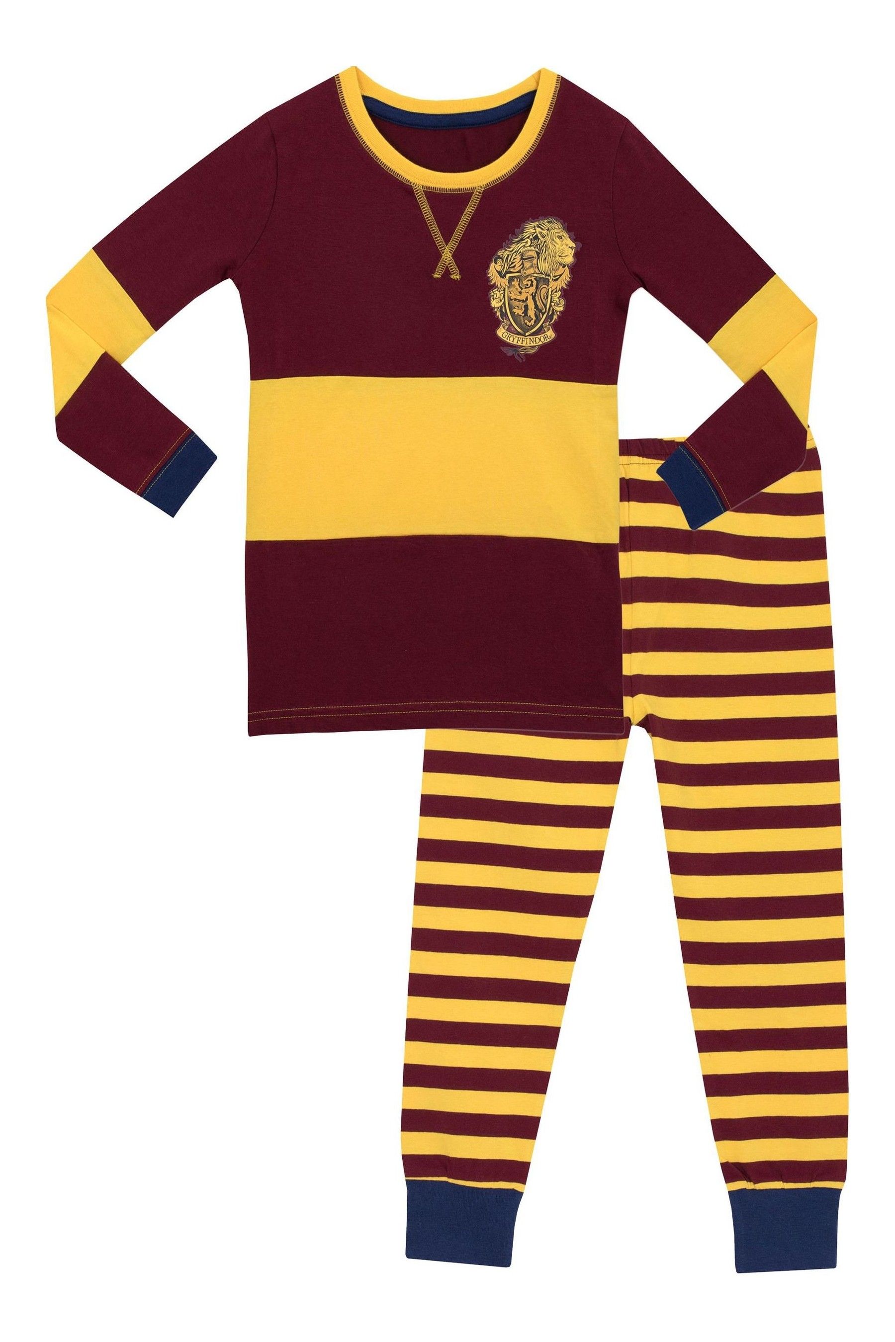 Buy Character Red Harry Potter Stripe Printed Long Sleeve Pyjamas
