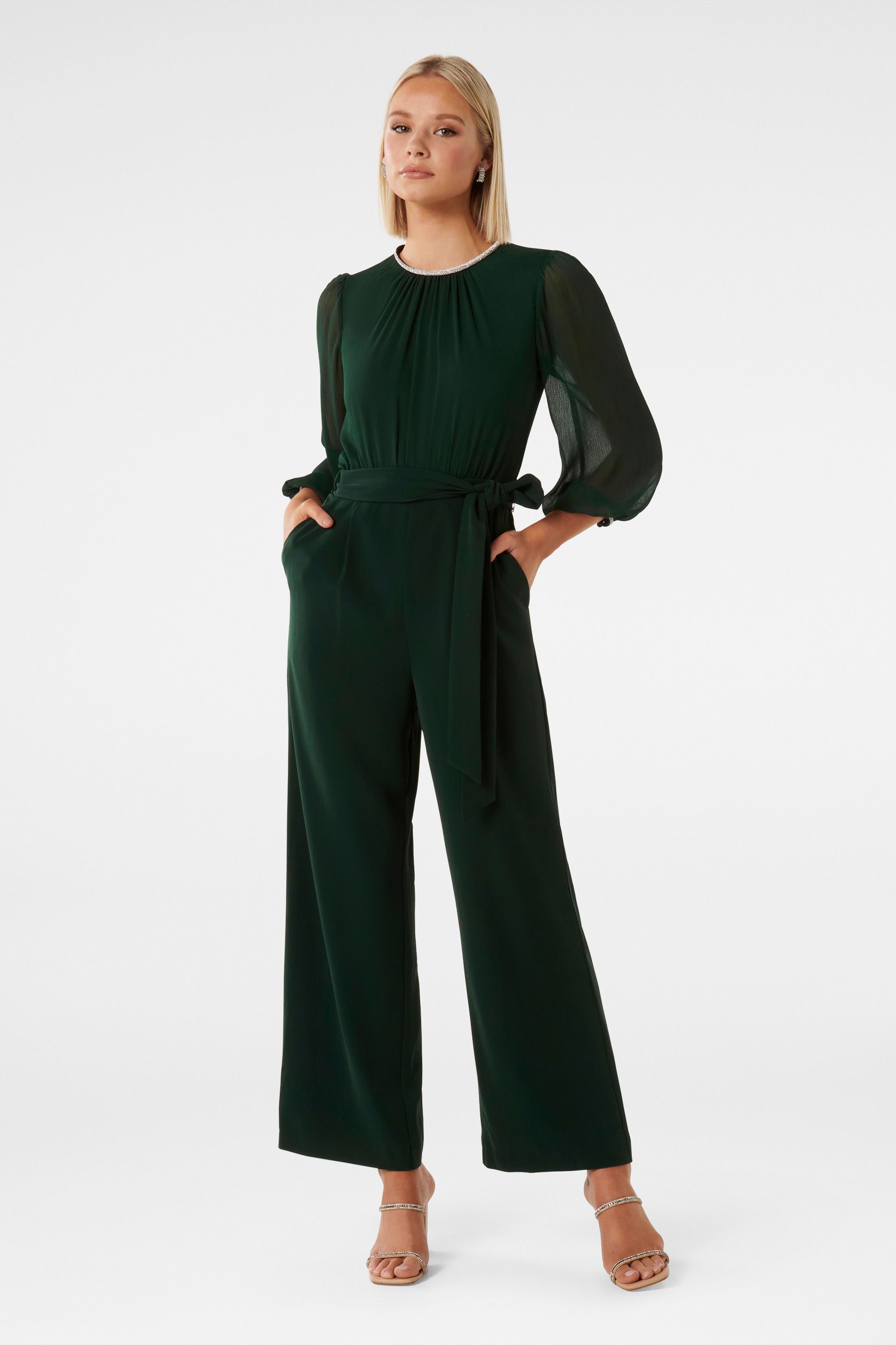 Forever new green hotsell jumpsuit