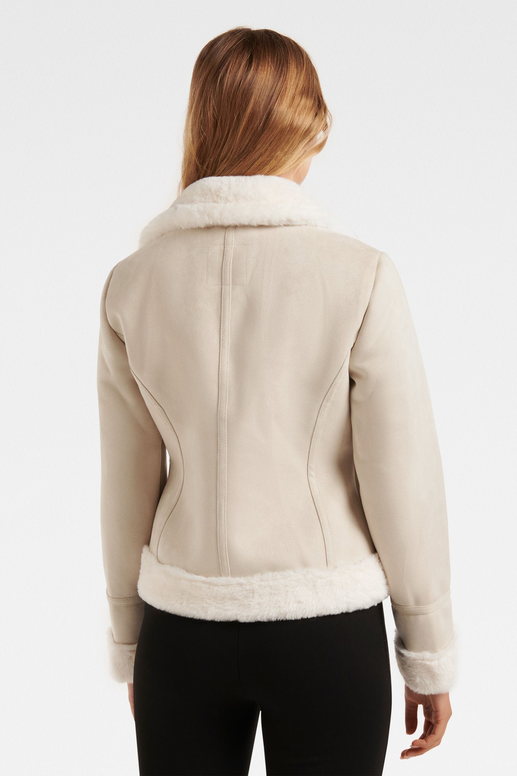 Cream aviator jacket online