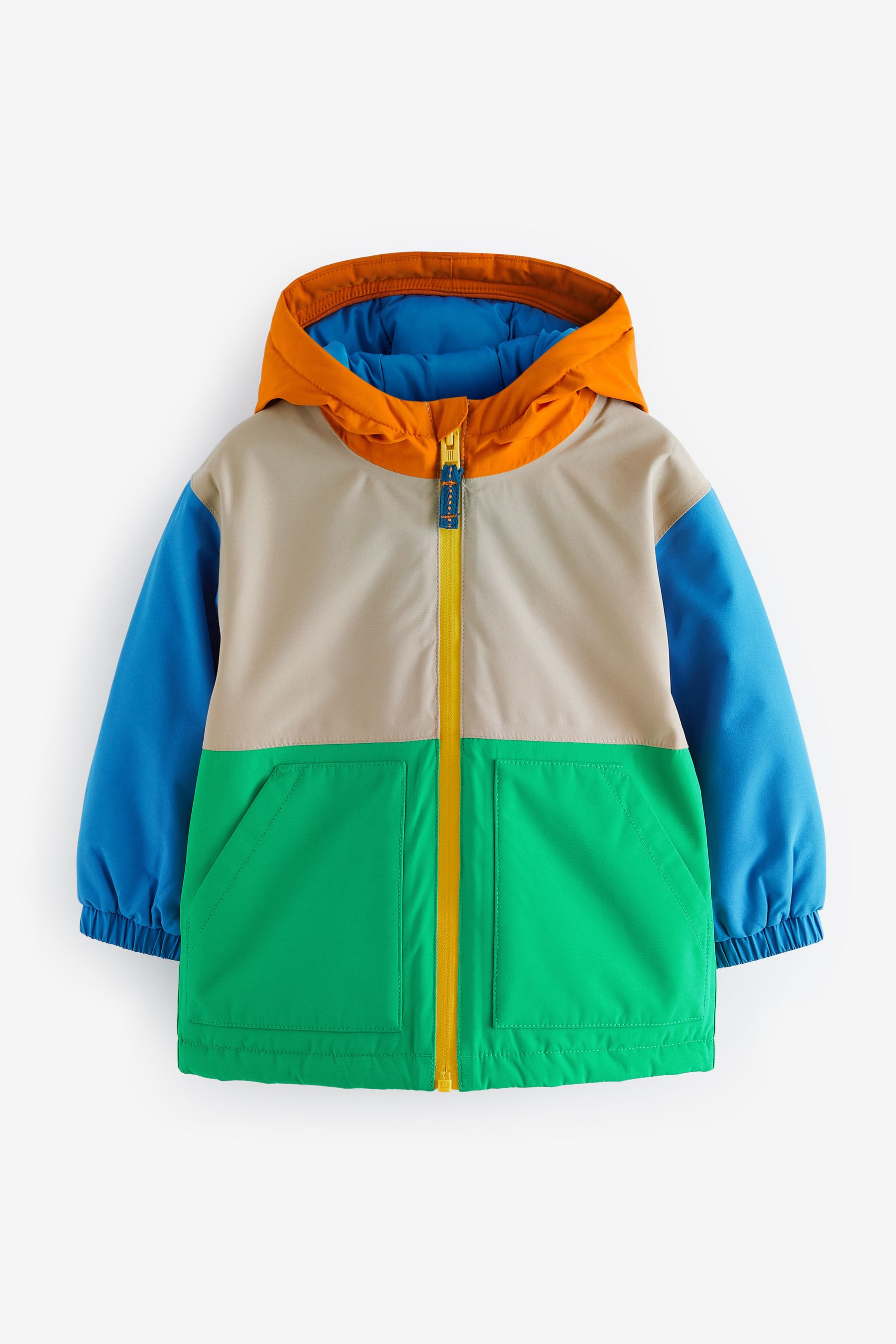 Multi Coloured Waterproof Padded Coat 3mths 7yrs