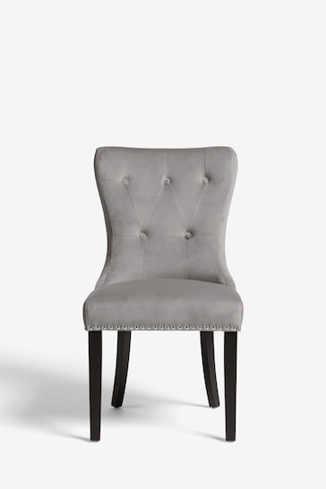 Woven Geometric Silver Blair Black Leg Dining Chairs Set of 2