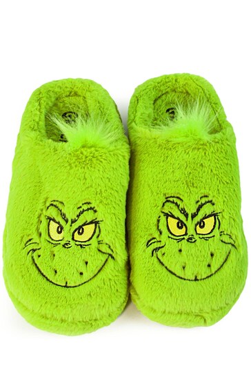 Vanilla Underground Green Grinch Slippers