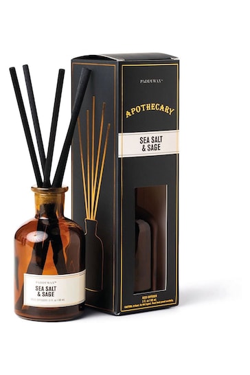Paddywax Apothecary Sea Salt & Sage 88ml Glass Reed Diffuser