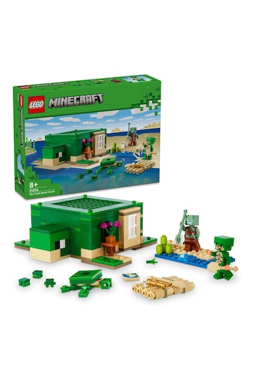 Lego Minecraft The Turtle Beach House with Animal Toys 21254