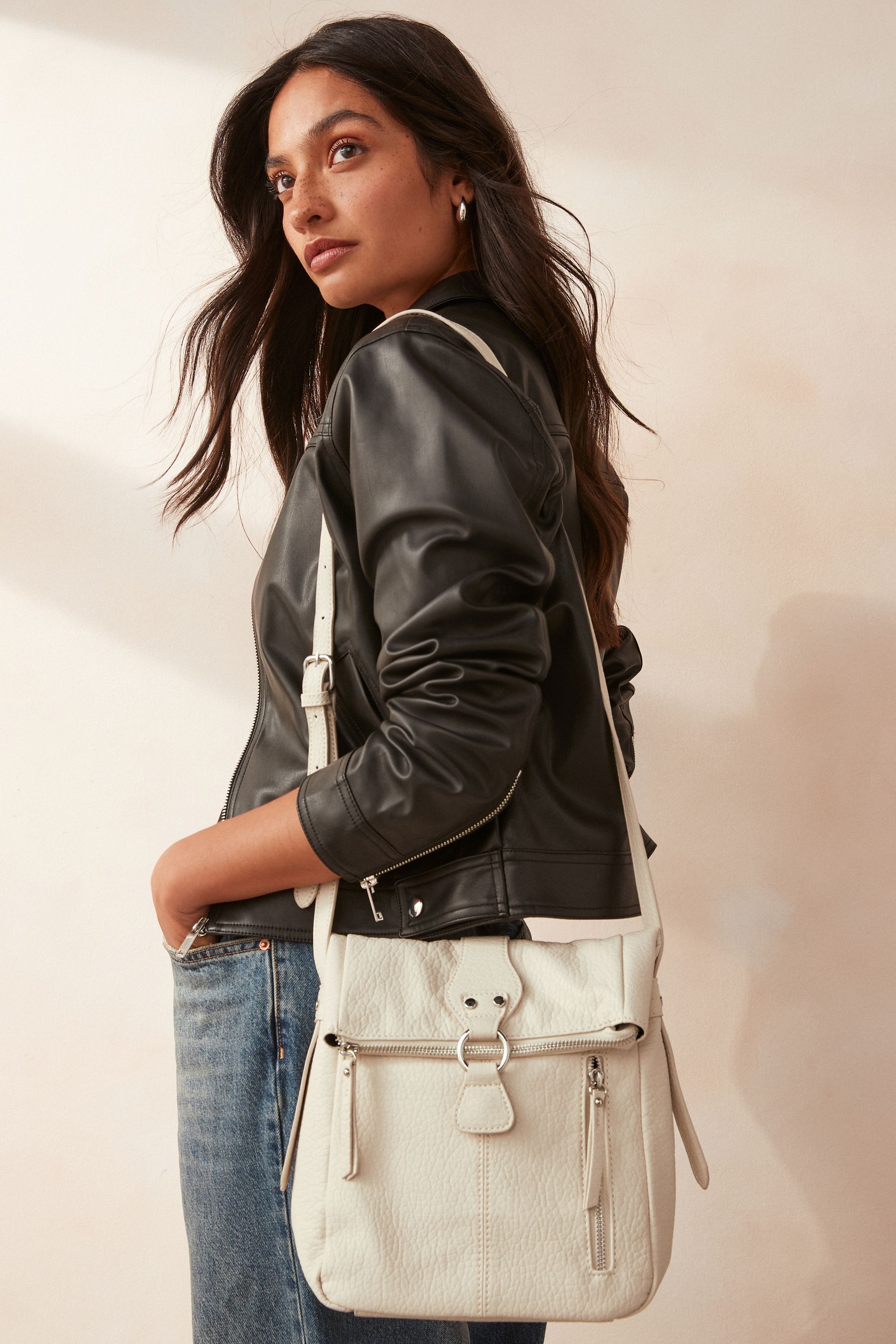 Buy Bone Utility Style Messenger Bag from the Next UK online shop
