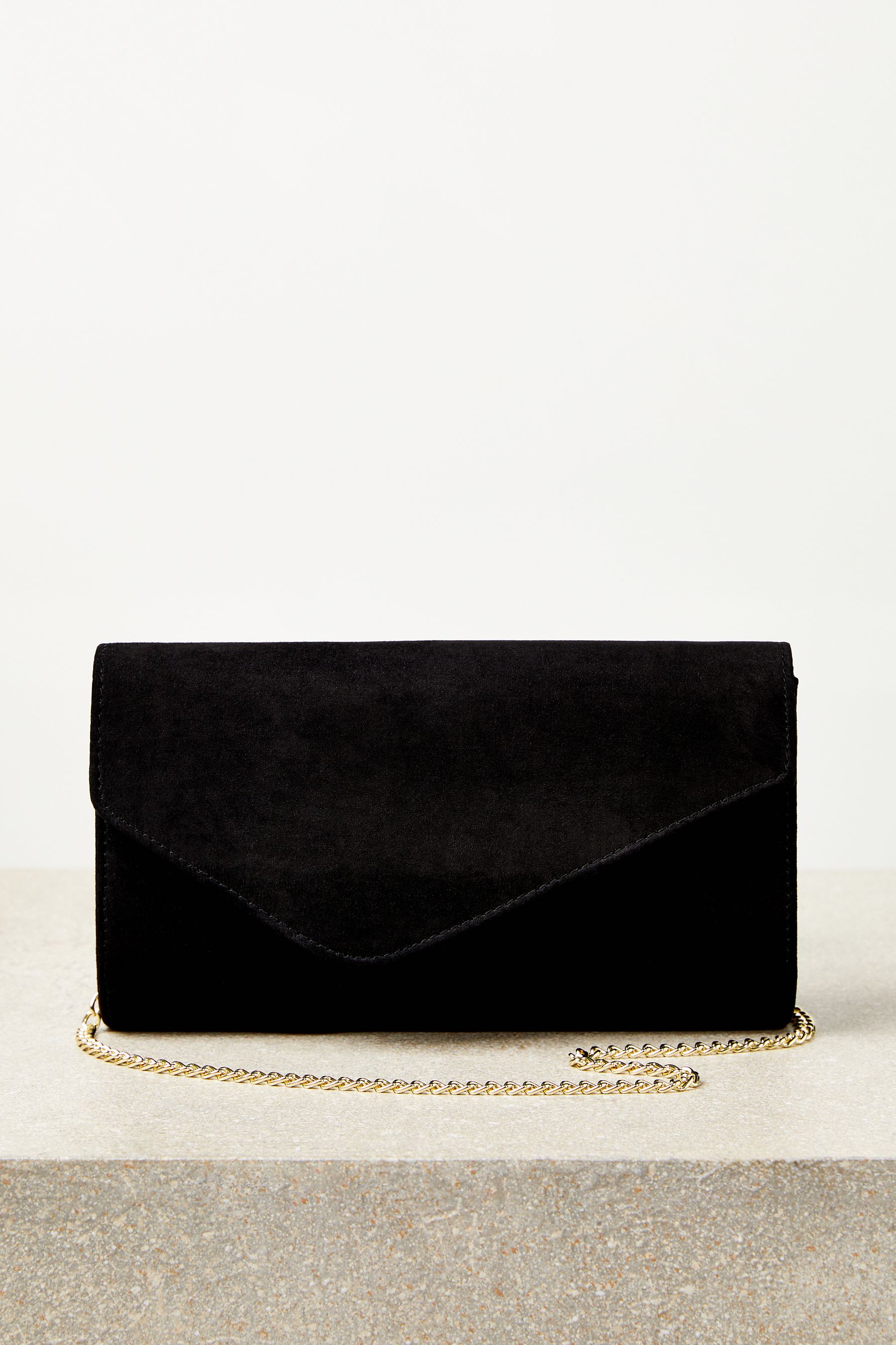Next black shop clutch bag