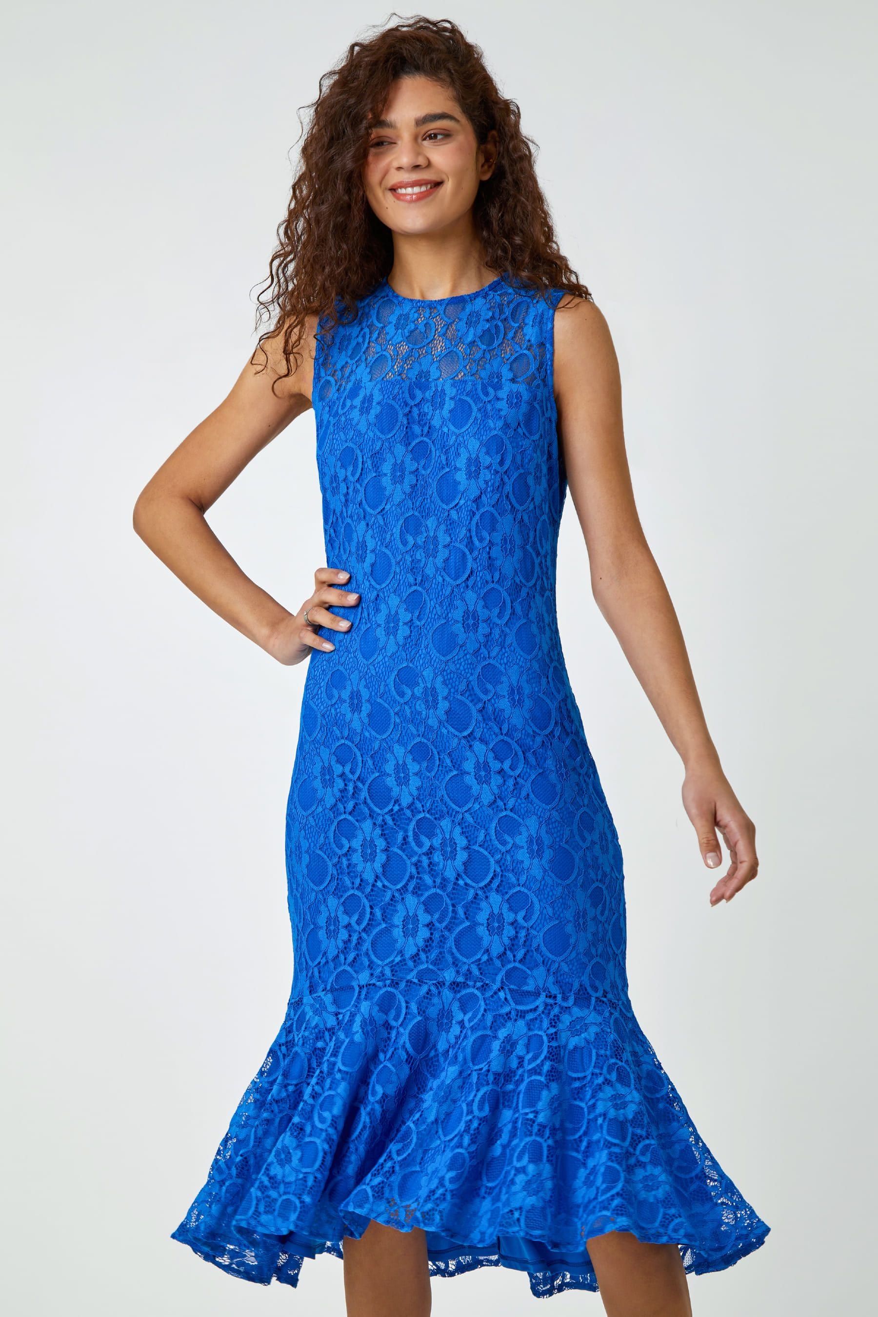 Roman blue clearance lace dress