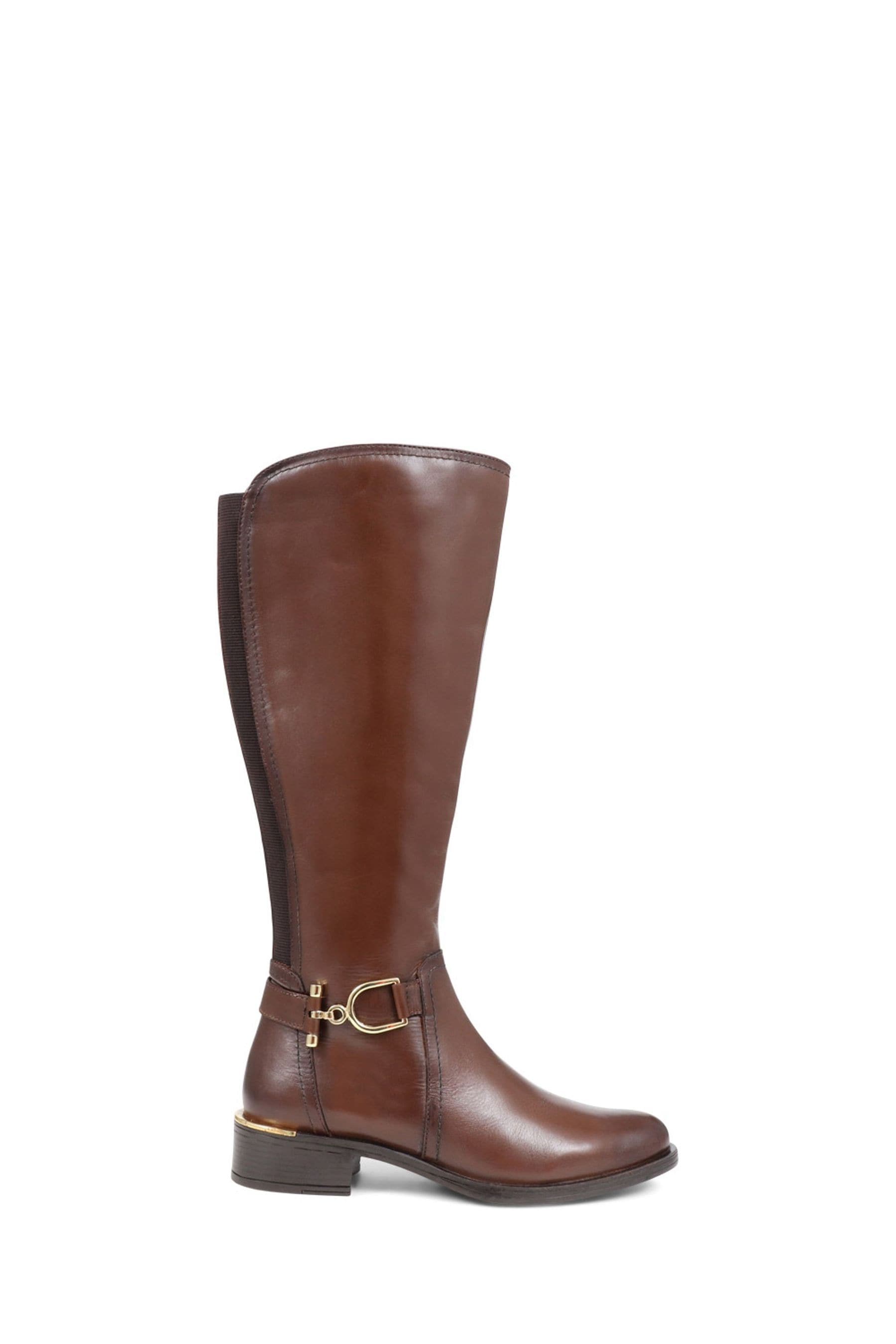 Buy Pavers Metal Detail Long Brown Boots from the Next UK online shop