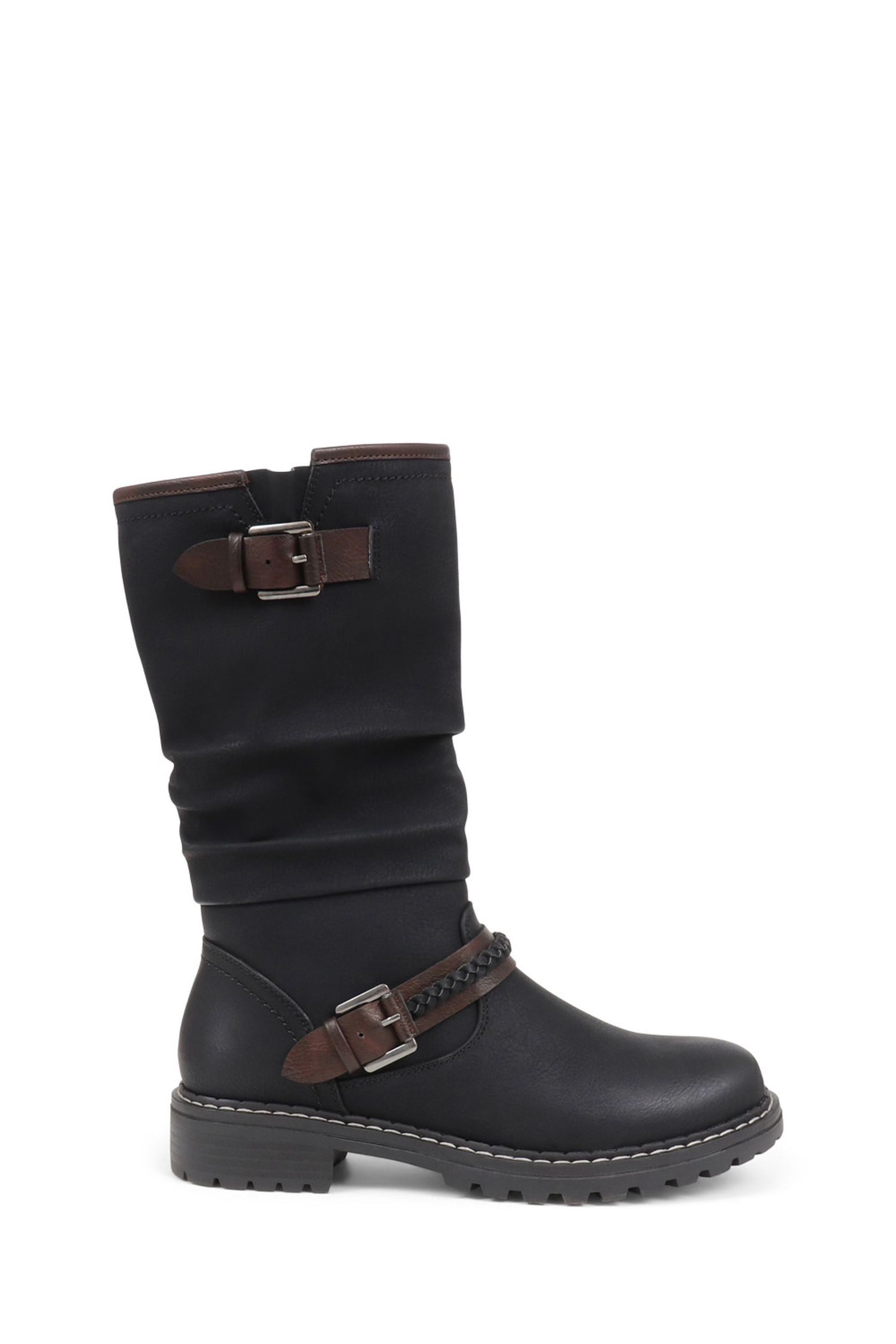Buy Pavers Buckle Mid Calf Biker Boots from the Next UK online shop