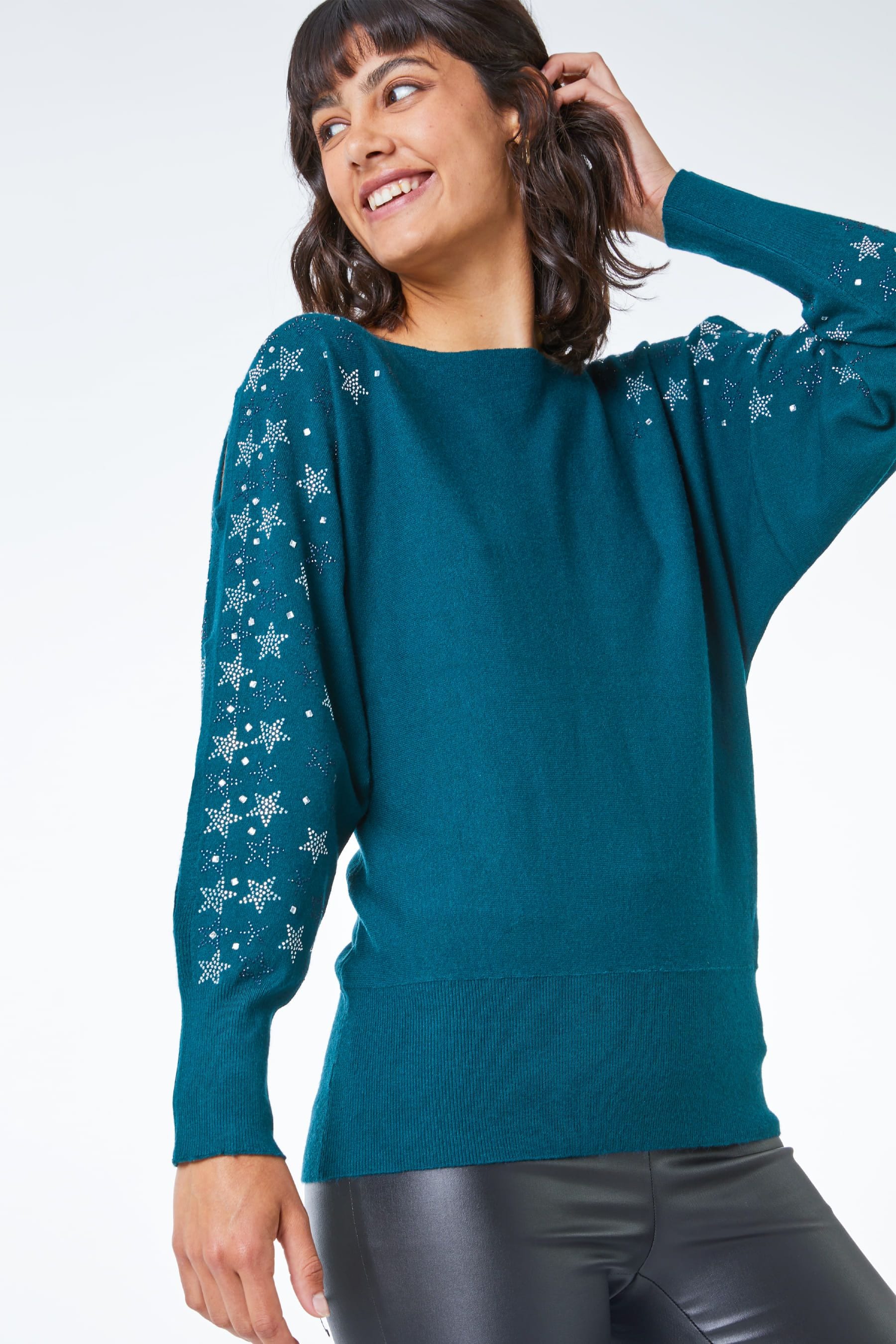 Split hot sale sleeve jumper
