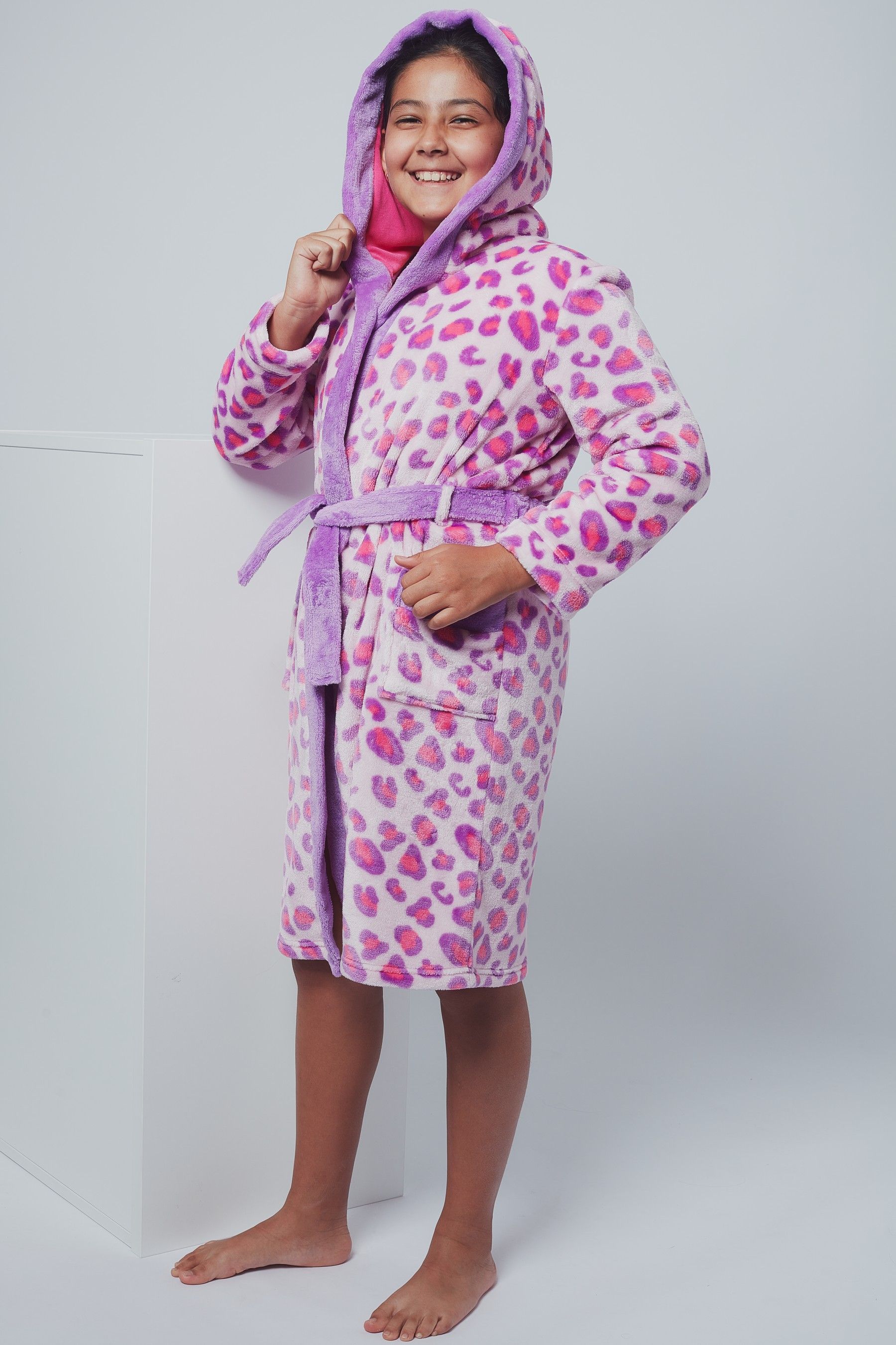 Leopard print on sale dressing gown next