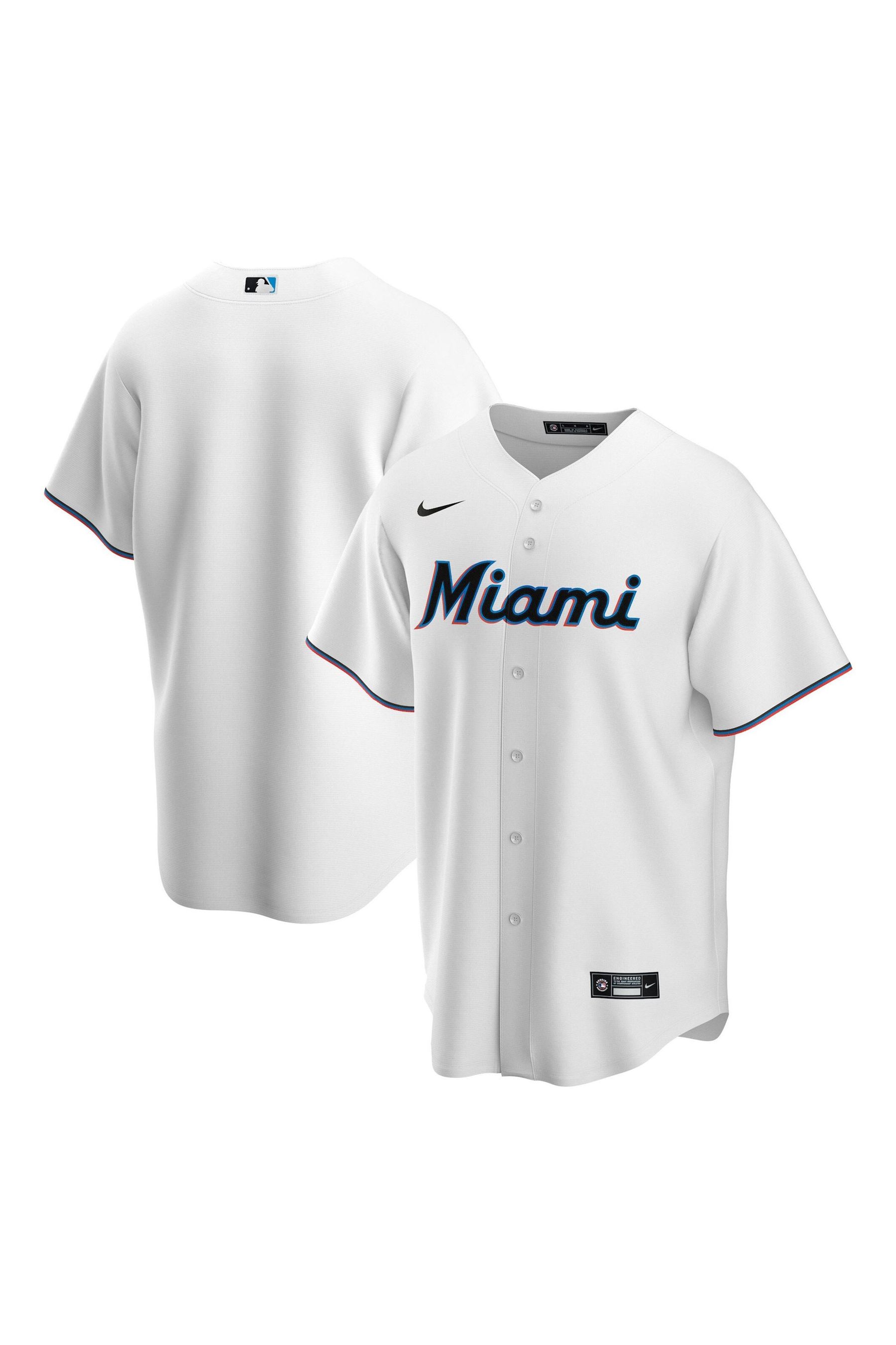 Buy Fanatics Miami Marlins Official Replica Home White Jersey from