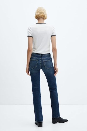 Mango Low Rise Flared Jeans
