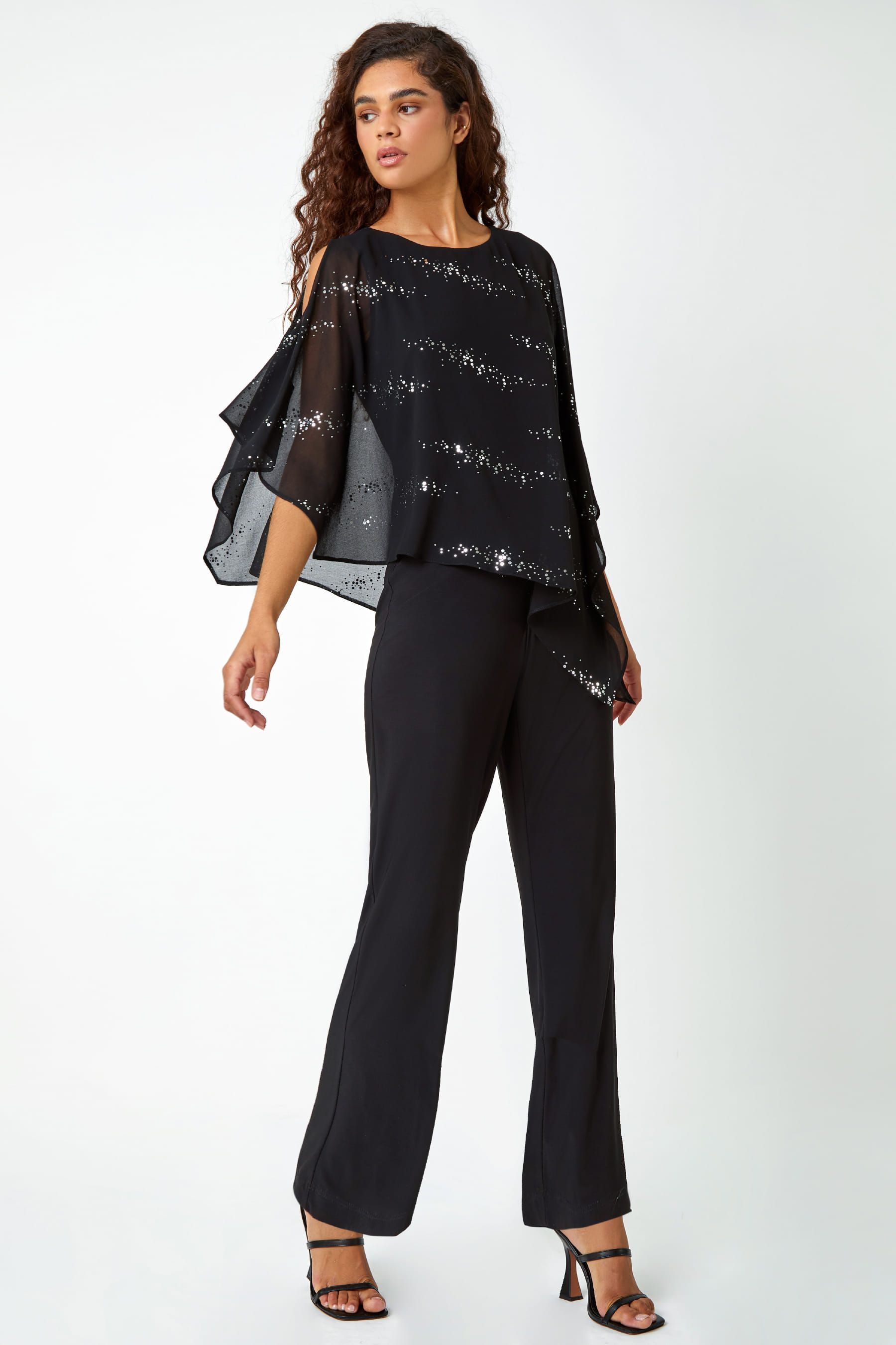 Jumpsuit with top overlay hotsell